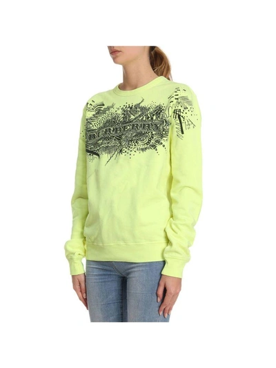 Shop Burberry Sweater Sweater Women  In Yellow