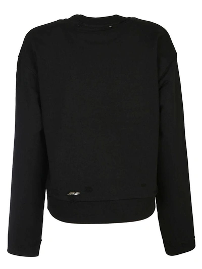 Shop Alexander Wang Distressed Sweatshirt In Black