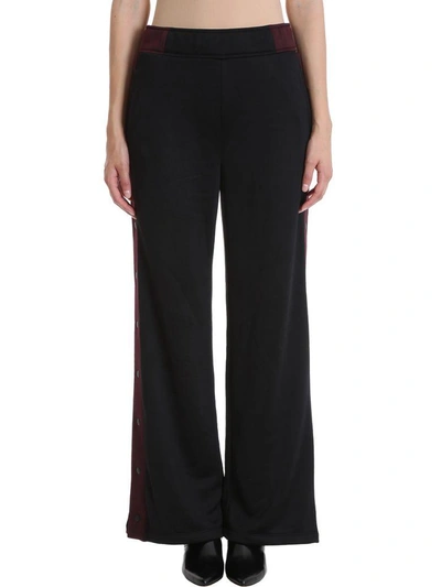 Shop Alexander Wang T Flared Track Pants In Black