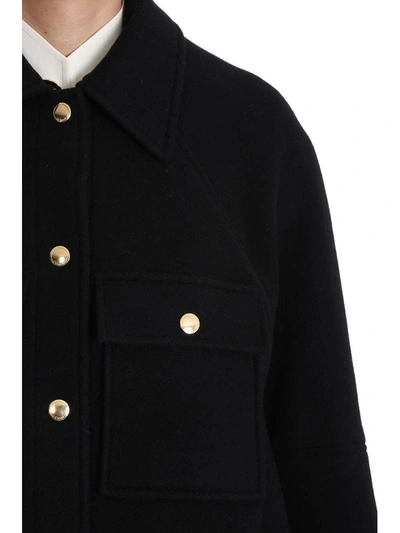 Shop Chloé Black Wool Coat