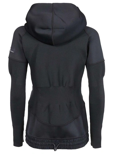 Shop Adidas By Stella Mccartney Knitted Hoodie In Black
