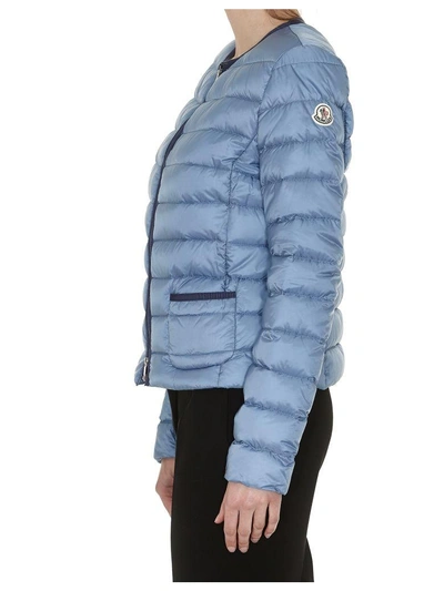 Shop Moncler Cristal Down Jacket In Azure