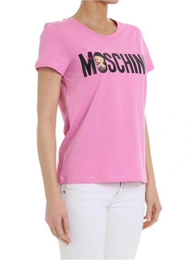 Shop Moschino Betty Boop Logo Print T-shirt