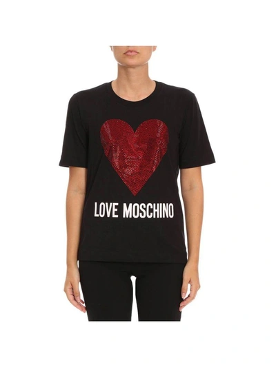Shop Love Moschino Moschino Love T-shirt T-shirt Women Moschino Love In Black