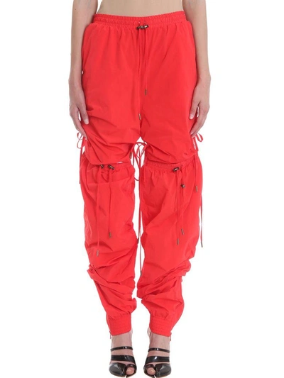 Shop Y/project Drawstring Detail Track Trousers In Red