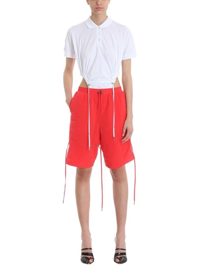 Shop Y/project Drawstring Detail Track Trousers In Red