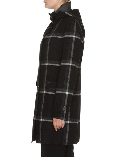 Shop Woolrich Marcy Coat In Black Check