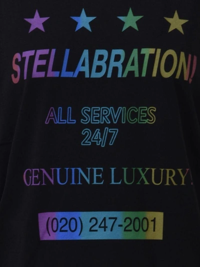 Shop Stella Mccartney Black Stellabration T-shirt
