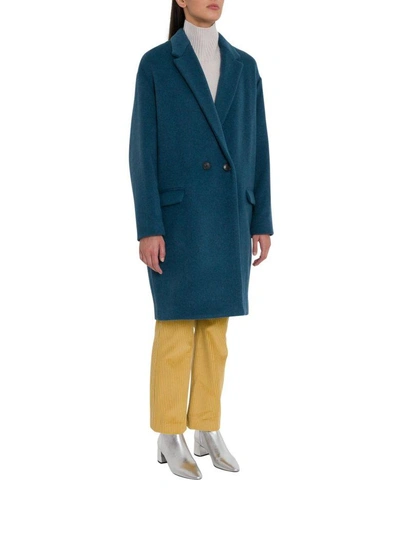 Shop Isabel Marant Oversize Jacket In Azzurro
