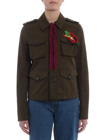 Shop Dsquared2 50s Scout Jacket In Dark Green