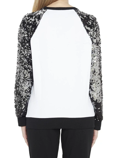 Shop Karl Lagerfeld Sweatshirt In Black & White