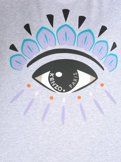Shop Kenzo Eye Printed T-shirt In Grigio