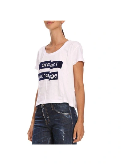 Shop Armani Collezioni Armani Exchange T-shirt T-shirt Women Armani Exchange In White