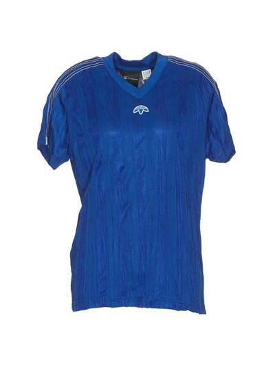 Shop Adidas Originals By Alexander Wang Jersey T-shirt In Blue