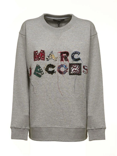 Shop Marc Jacobs Logo Sweatshirt In Grigio