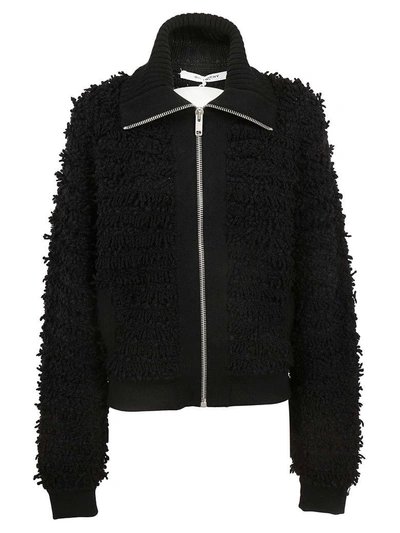 Shop Givenchy Fringed Sweater In Black