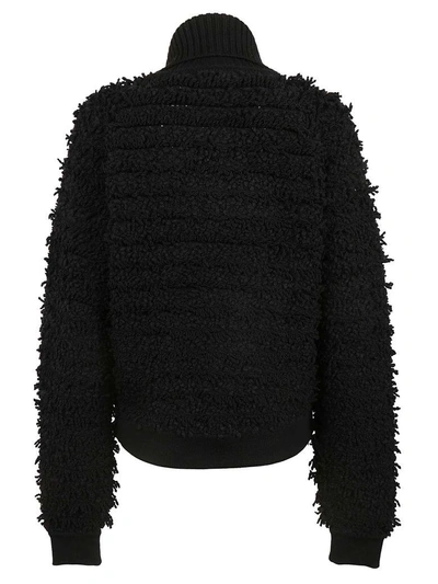 Shop Givenchy Fringed Sweater In Black