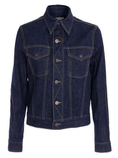 Shop Calvin Klein Classic Denim Jacket In Blu