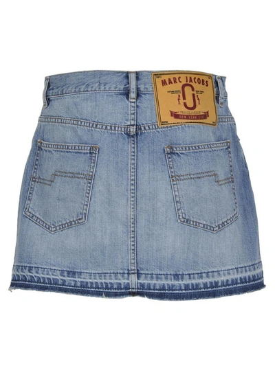 Shop Marc Jacobs Skirt Denim In Light Blue