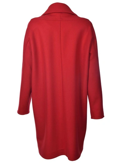 Shop Dsquared2 Single Breasted Coat In Red