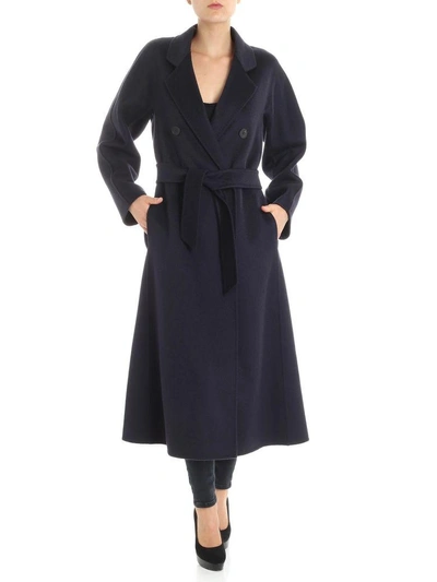 Shop Max Mara - Bondone Coat In Blue