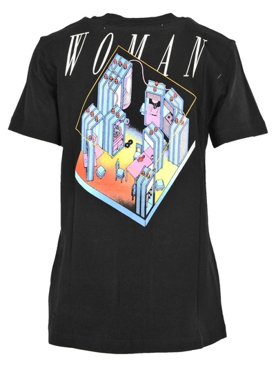 Shop Off-white Off White Microenvironment Casual Tee In Black/multi