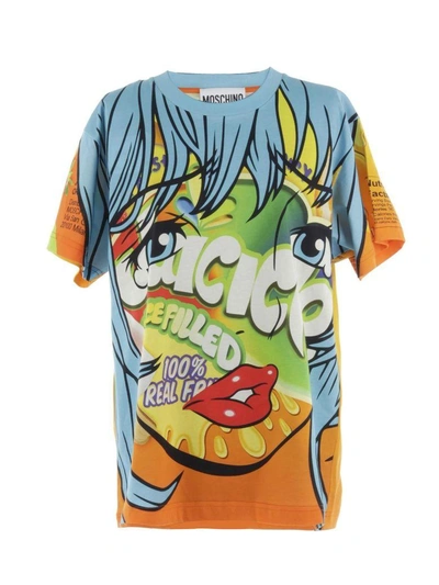 Shop Moschino Tshirt In Multicolor