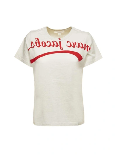 Shop Marc Jacobs Printed Logo T-shirt In Basic