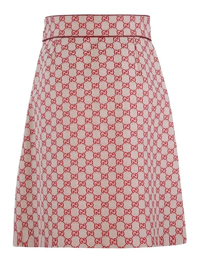 Shop Gucci Gg A-line Skirt