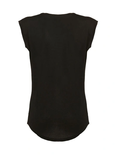 Shop Balmain Printed Sleeveless T-shirt In Basic