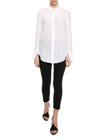 Shop Equipment Silk Classic Shirt In Bianco