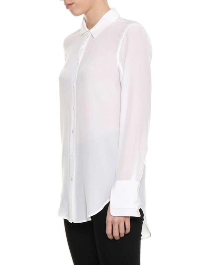Shop Equipment Silk Classic Shirt In Bianco