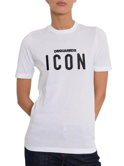 Shop Dsquared2 Disquared2 Icon Tee In Bianco