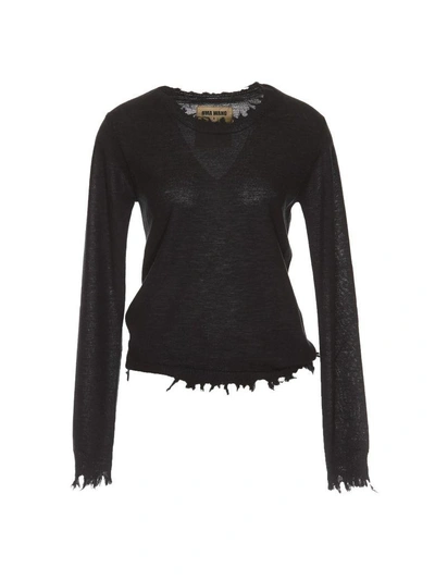 Shop Uma Wang Knit Sweater In Black