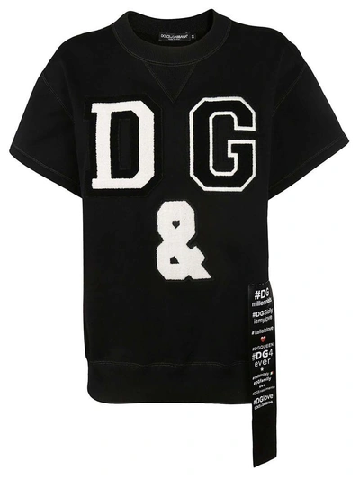 Shop Dolce & Gabbana Logo Patch Top