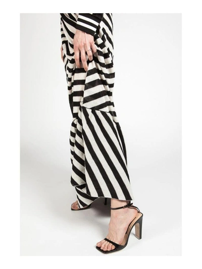Shop Laneus Striped Jacquard Skirt In Multicolor