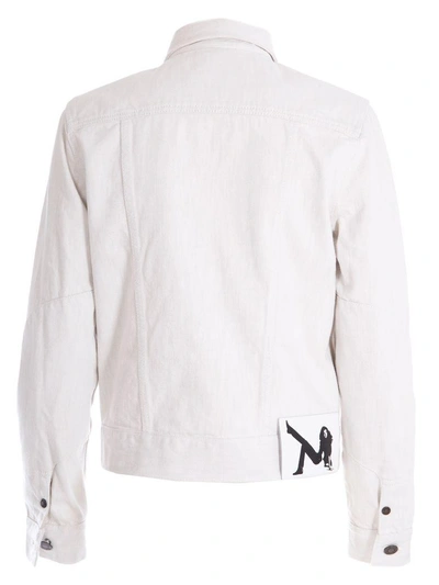 Shop Calvin Klein Classic Denim Jacket In Bianco