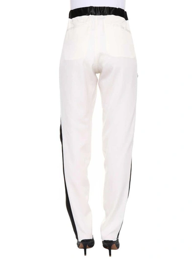 Shop Marques' Almeida Side Zippers Trousers In White