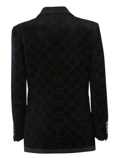 Shop Gucci Gg Supreme Dinner Jacket In Black