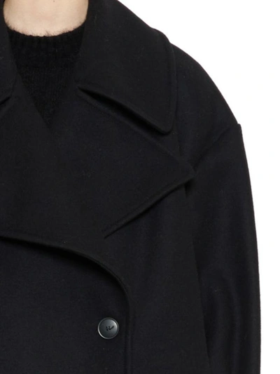 Shop Alberta Ferretti Coat In Black