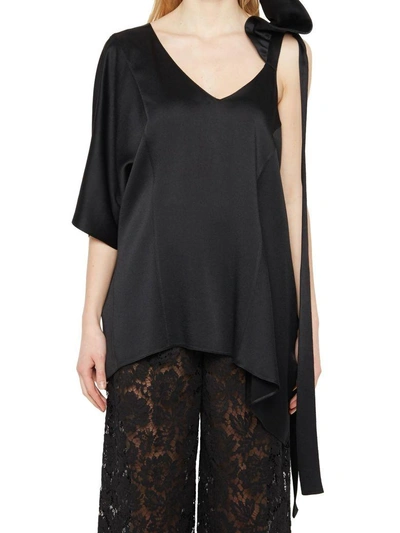 Shop Valentino Top In Black