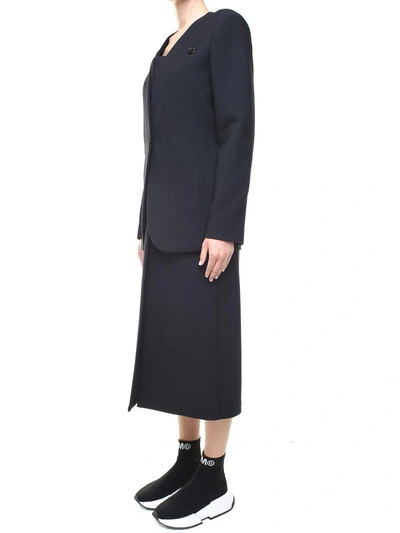 Shop Mm6 Maison Margiela Two-piece Wool-blend Suit In Nero