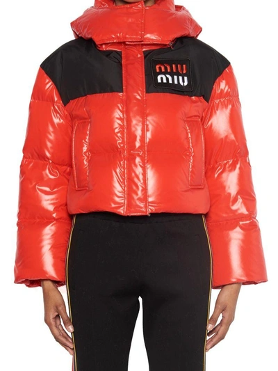 Shop Miu Miu Jacket In Red