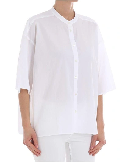 Shop Closed - Tulip Shirt In White