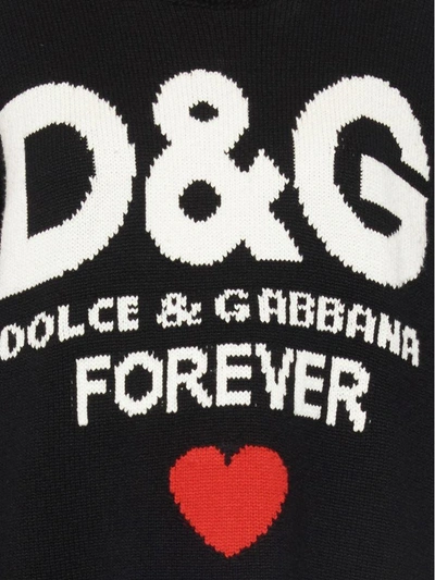 Shop Dolce & Gabbana 'd & G Forever' Sweater In Black