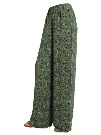 Shop Michael Michael Kors Pajama Trousers In Verde