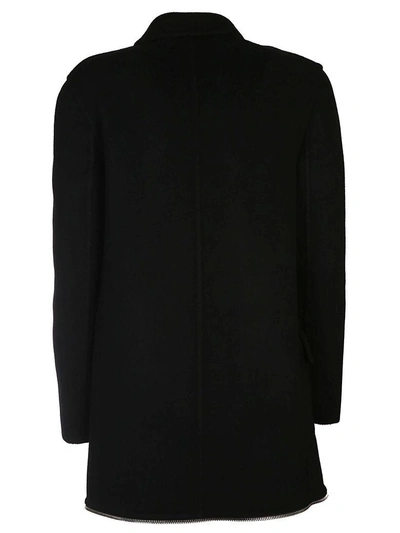 Shop Alexander Wang Button Fastening Jacket In Black