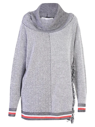 Shop Stella Mccartney Grey Oversized Sweater