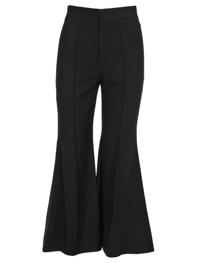 Shop Chloé Chloe' Pants Flair In Black