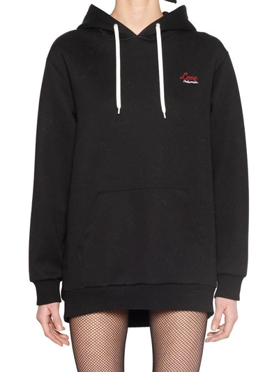 Shop Miu Miu Hoodie In Black